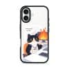 Meowffice Calm in Chaos office-cat phone case, add your own text (view 5)