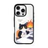 Meowffice Calm in Chaos office-cat phone case, add your own text (view 6)