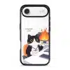 Meowffice Calm in Chaos office-cat phone case, add your own text (view 7)