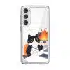 Meowffice Calm in Chaos office-cat phone case, add your own text (view 8)