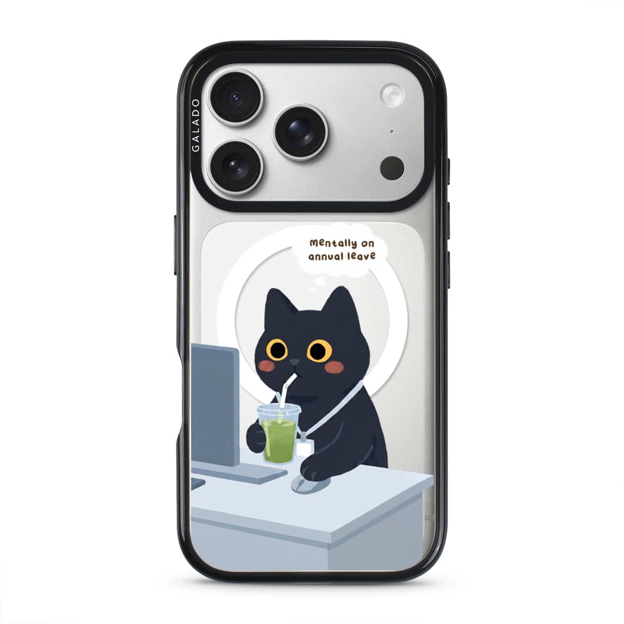 Meowffice Mentally OOO office-cat phone case