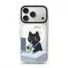 Meowffice Mentally OOO office-cat phone case, add your own text (view 2)