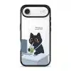 Meowffice Mentally OOO office-cat phone case, add your own text (view 7)
