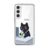 Meowffice Mentally OOO office-cat phone case, add your own text (view 8)