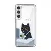 Meowffice Mentally OOO office-cat phone case, add your own text (view 8)