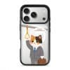 Meowffice Rush Hour Cat office-cat phone case, add your own text (view 1)