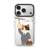Meowffice Rush Hour Cat office-cat phone case, add your own text (view 2)