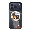 Meowffice Rush Hour Cat office-cat phone case, add your own text (view 3)