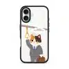 Meowffice Rush Hour Cat office-cat phone case, add your own text (view 5)