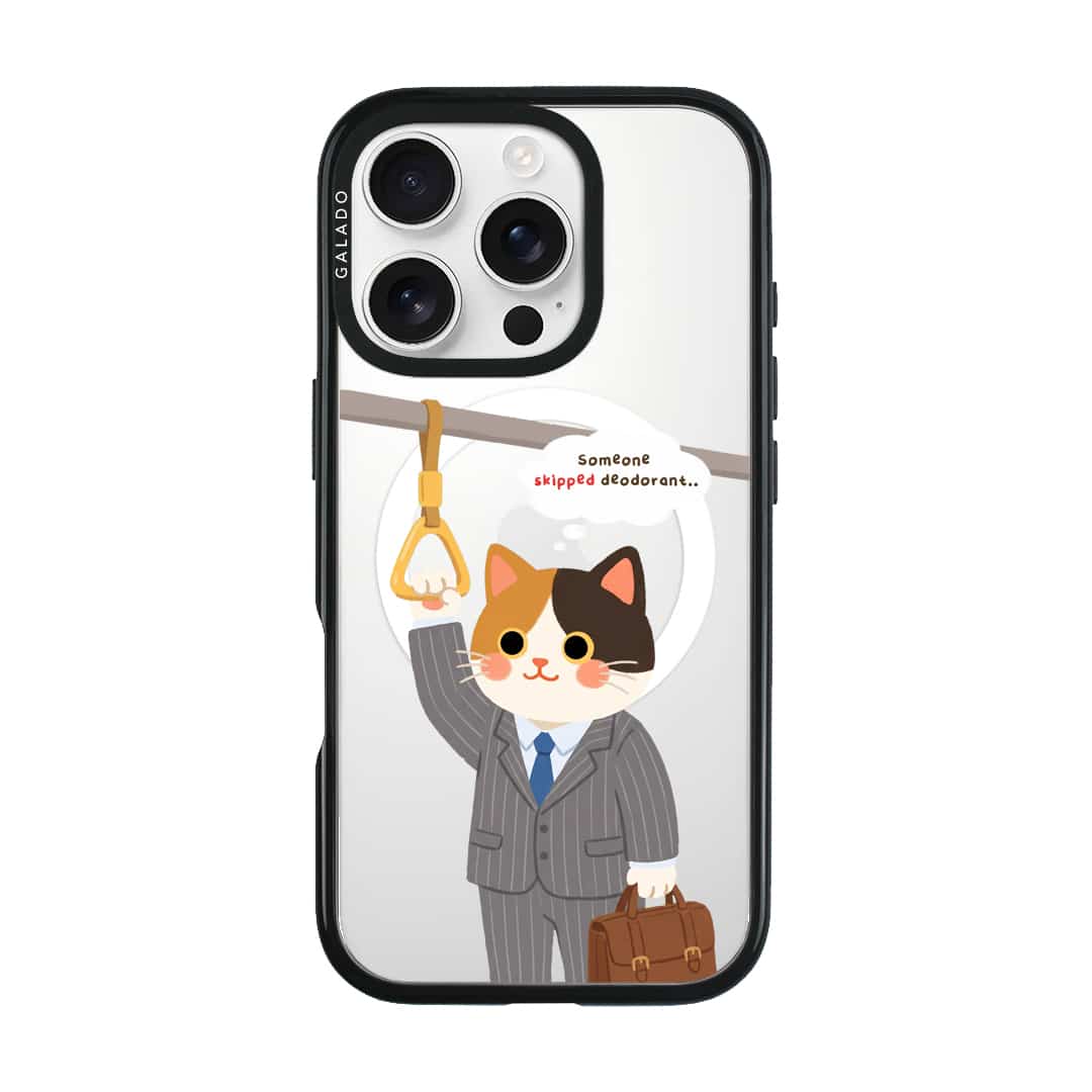 Meowffice Rush Hour Cat office-cat phone case, add your own text (view 6)