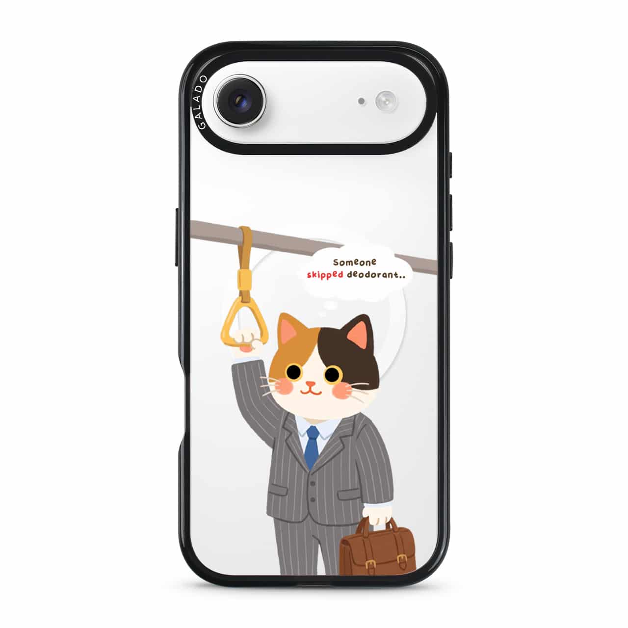 Meowffice Rush Hour Cat office-cat phone case, add your own text (view 7)