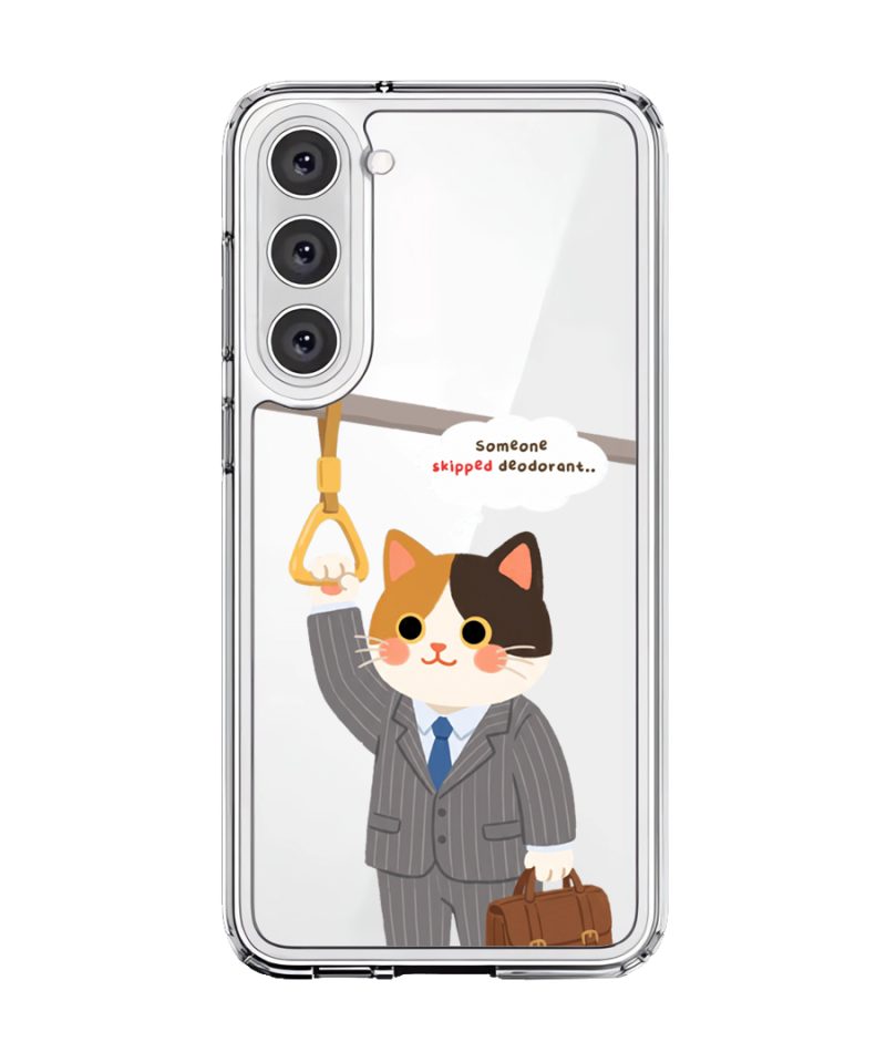 Meowffice Rush Hour Cat office-cat phone case, add your own text (view 8)