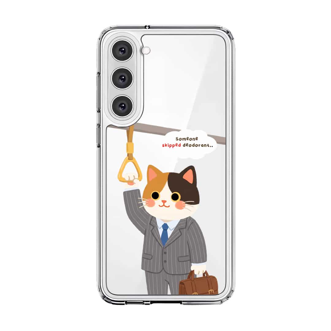 Meowffice Rush Hour Cat office-cat phone case, add your own text (view 8)