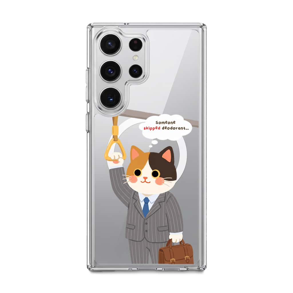 Meowffice Rush Hour Cat office-cat phone case, add your own text (view 9)