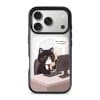 Meowffice Sure Boss Cat office-cat phone case, add your own text (view 1)