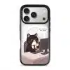 Meowffice Sure Boss Cat office-cat phone case, add your own text (view 1)