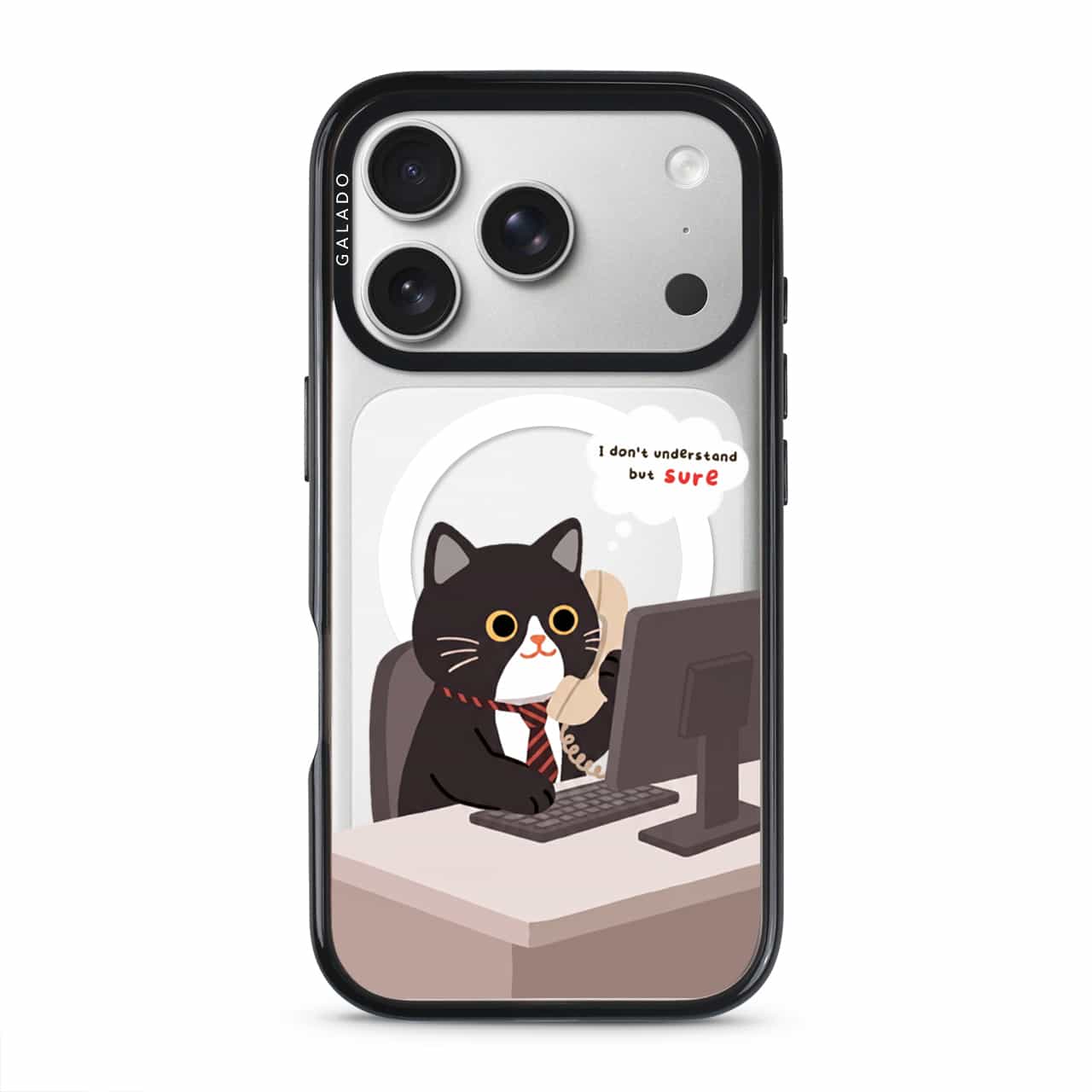 Meowffice Sure Boss Cat office-cat phone case