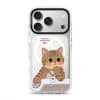 Meowffice Tomorrow MC Cat office-cat phone case, add your own text (view 2)