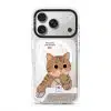 Meowffice Tomorrow MC Cat office-cat phone case, add your own text (view 2)