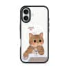 Meowffice Tomorrow MC Cat office-cat phone case, add your own text (view 5)