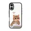 Meowffice Tomorrow MC Cat office-cat phone case, add your own text (view 5)