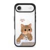Meowffice Tomorrow MC Cat office-cat phone case, add your own text (view 7)