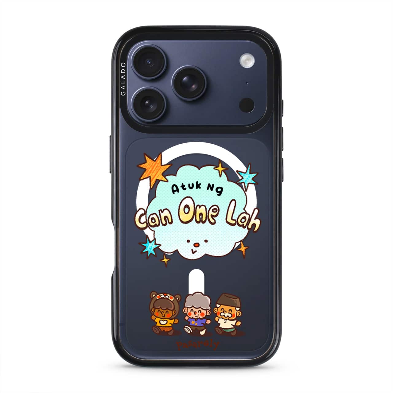 Pasaroly Can One Lah phone case in the deep blue ProGuard case