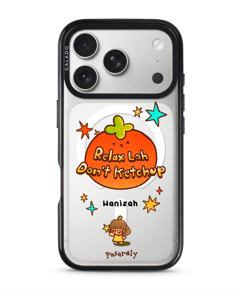 Pasaroly Relax Lah, Don’t Ketchup phone case by Fibiii Art Studio (view 1)