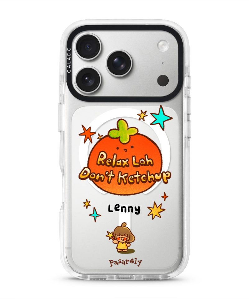 Pasaroly Relax Lah, Don’t Ketchup phone case by Fibiii Art Studio (view 2)