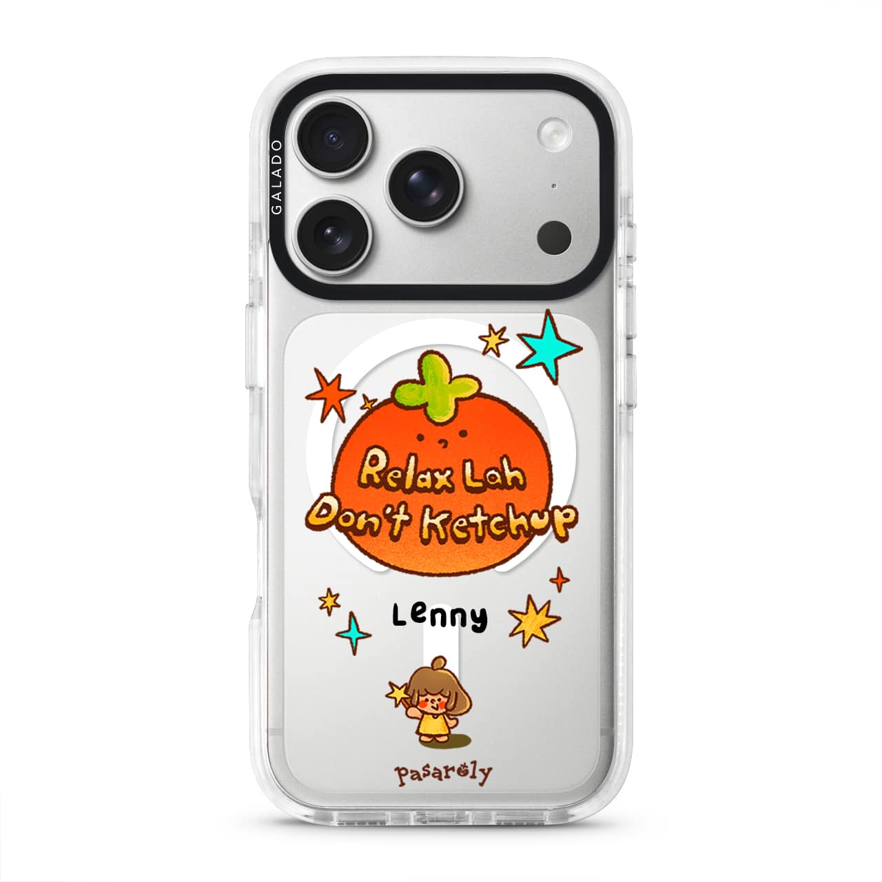 Pasaroly Relax Lah, Don’t Ketchup phone case in the white ProGuard case