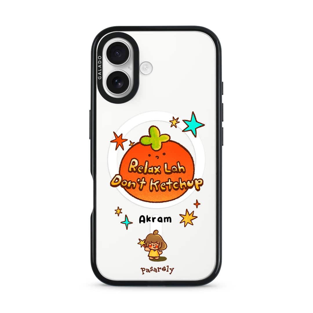 Pasaroly Relax Lah, Don’t Ketchup phone case by Fibiii Art Studio (view 5)