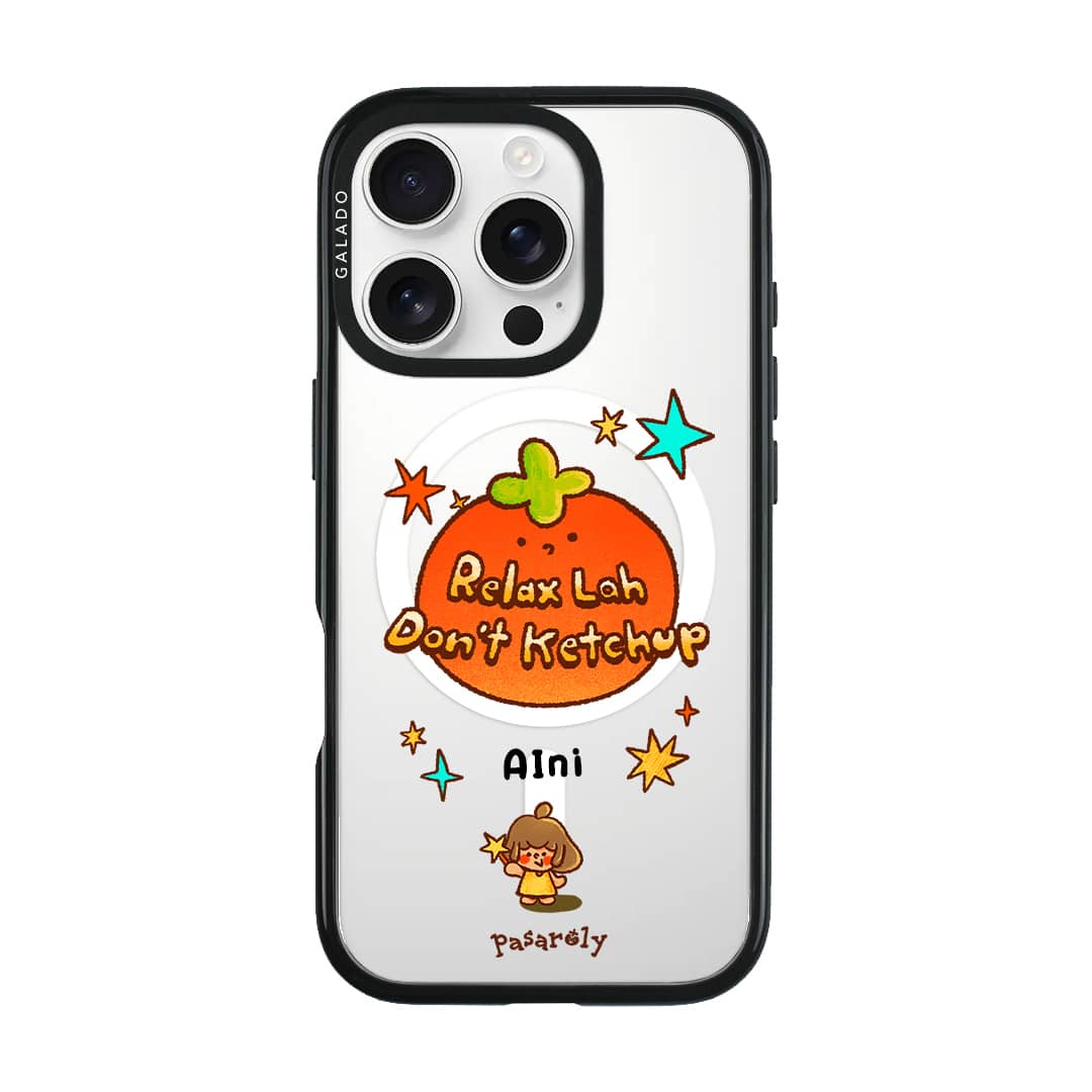 Pasaroly Relax Lah, Don’t Ketchup phone case by Fibiii Art Studio (view 6)