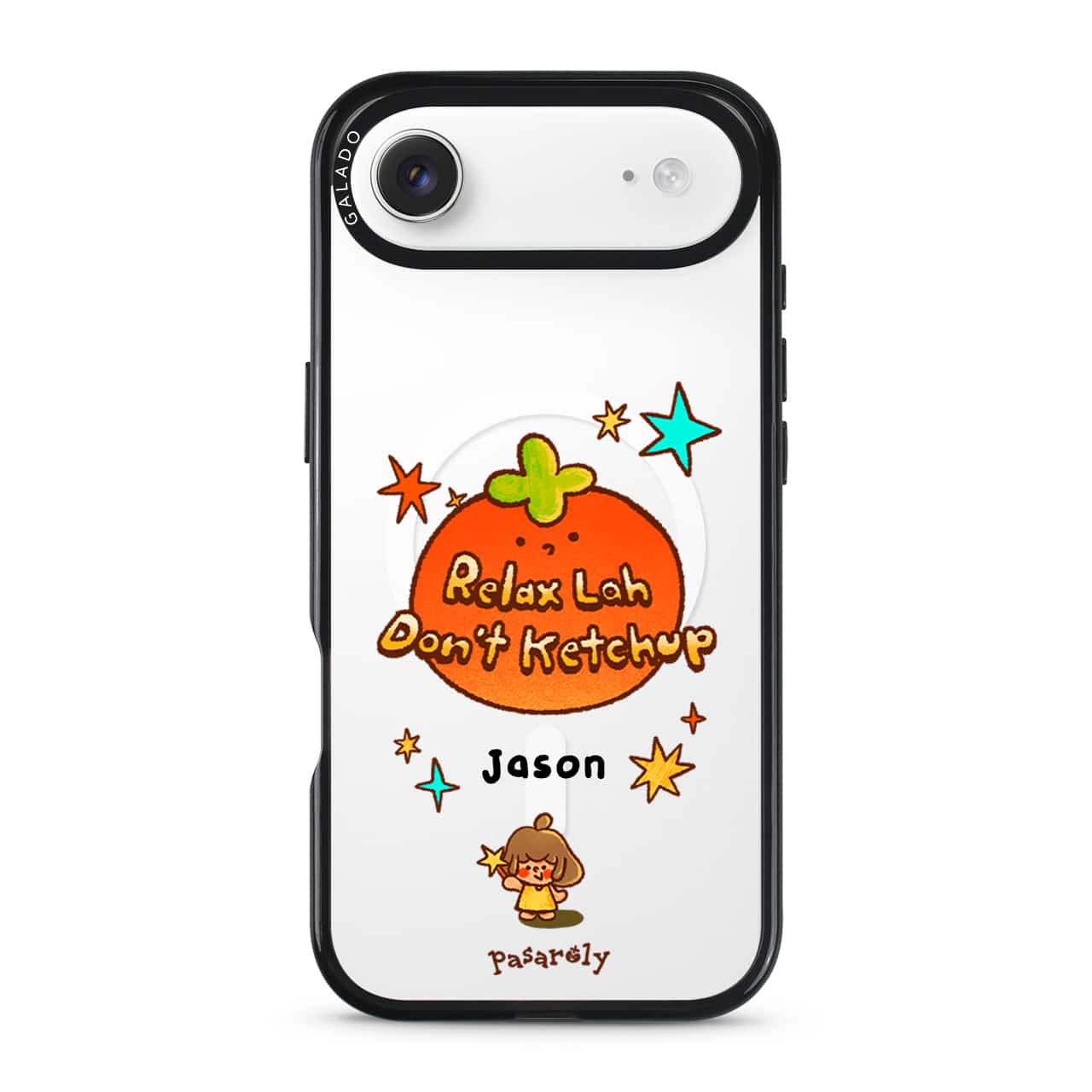 Pasaroly Relax Lah, Don’t Ketchup phone case by Fibiii Art Studio (view 7)