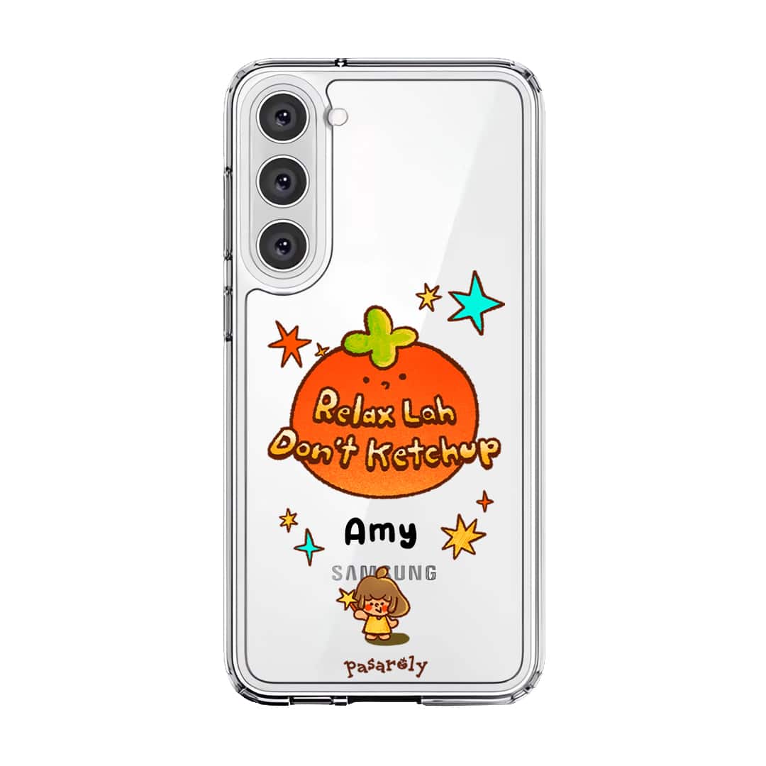 Pasaroly Relax Lah, Don’t Ketchup phone case by Fibiii Art Studio (view 8)