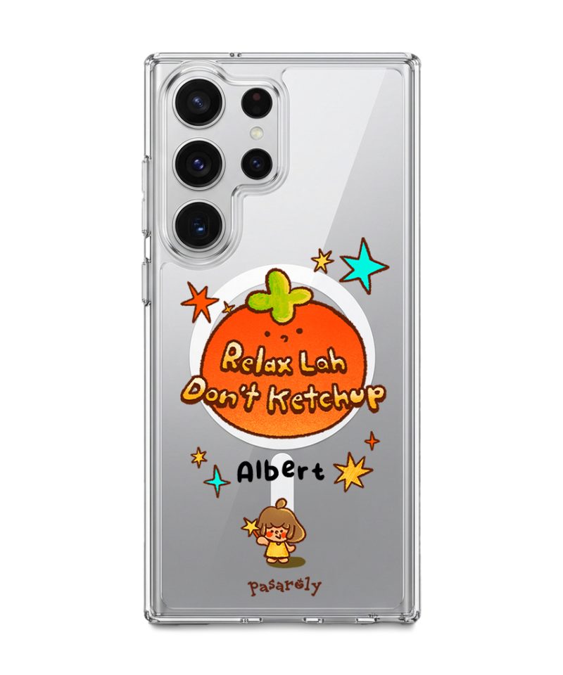 Pasaroly Relax Lah, Don’t Ketchup phone case by Fibiii Art Studio (view 9)