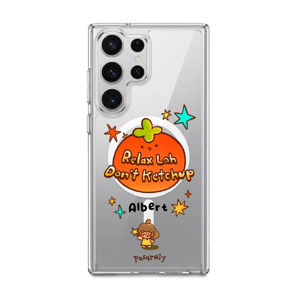 Pasaroly Relax Lah, Don’t Ketchup phone case by Fibiii Art Studio (view 9)