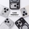 Clarity lens protector fitted to GALADO phone cases, case friendly on every model