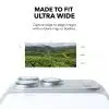 Clarity lens protector fits the iPhone Ultra Wide camera with no black rings or borders