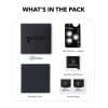 What is in the Clarity Lens Protector pack: protector, installer, dust stickers, microfibre cloth and alcohol wipes