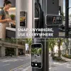 Carbon Duo Magnetic Grip holding a phone on a kitchen cabinet, a gym rack and a street pole