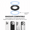 Dual sided magnet on the Carbon Duo Magnetic Grip snapping to MagSafe phones, cases and mounts