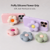 GALADO Puffy Flower Grip silicone MagSafe phone grips in cream, pink, lilac, cloud blue and green
