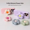 GALADO Puffy Flower Grip silicone MagSafe phone grips in cream, pink, lilac, cloud blue and green