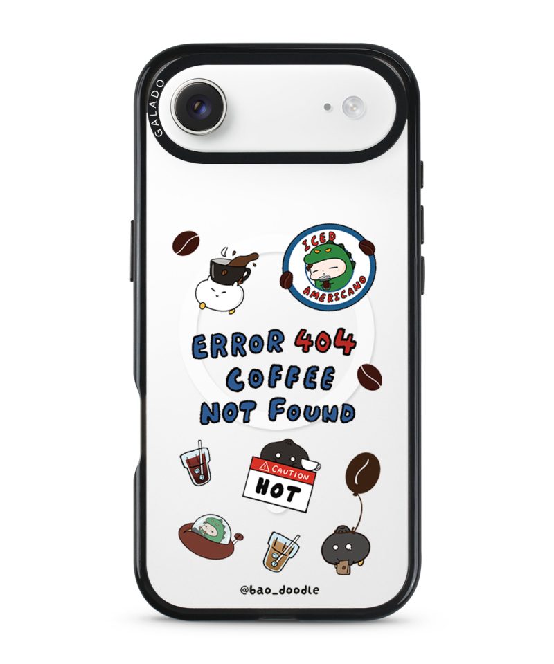 Bao Doodle Coffee 404 not found phone case (view 2)