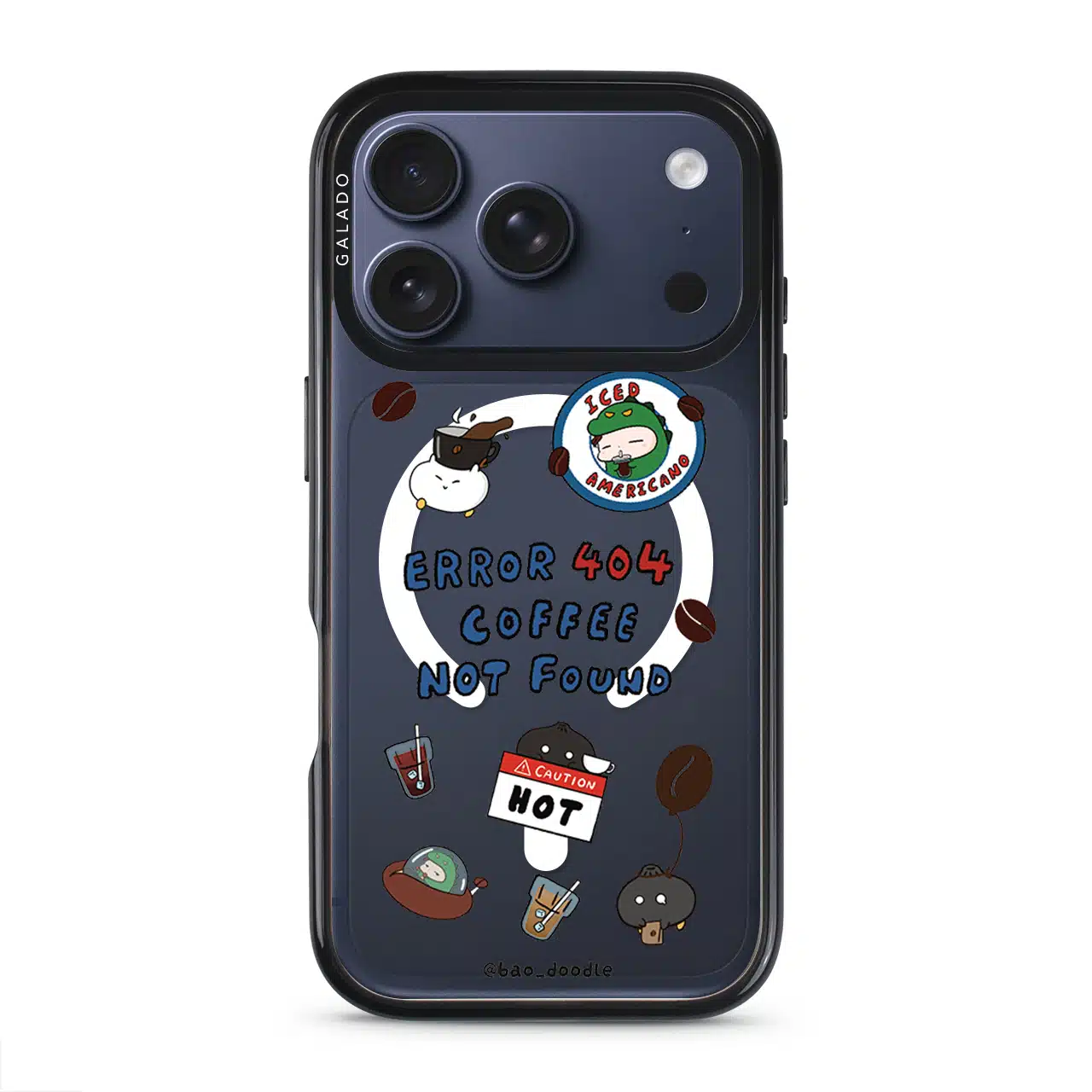 Bao Doodle Coffee 404 not found phone case (view 6)