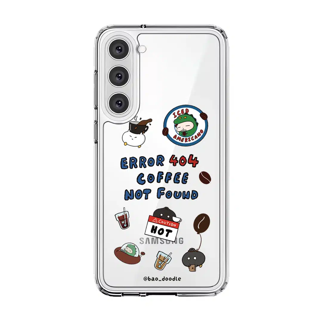 Bao Doodle Coffee 404 not found phone case (view 8)