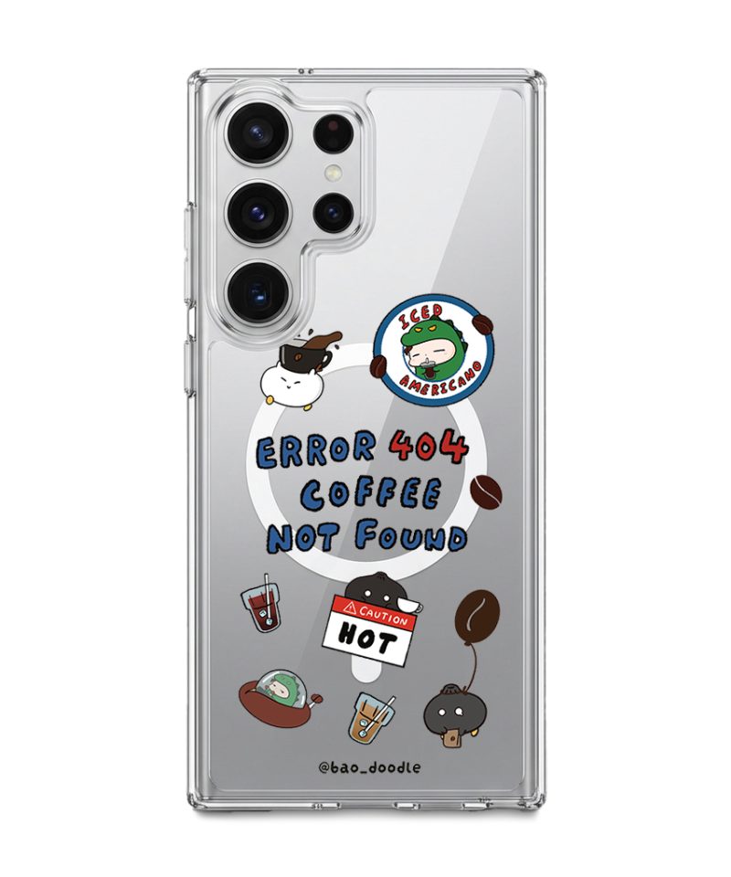 Bao Doodle Coffee 404 not found phone case (view 9)