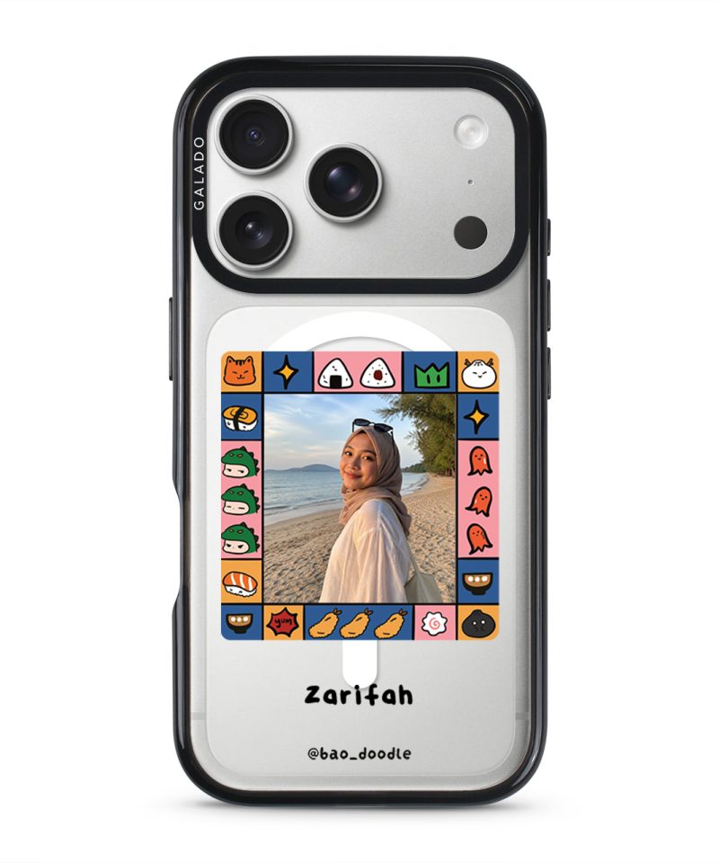 Bao Doodle Food Frame phone case (view 1)