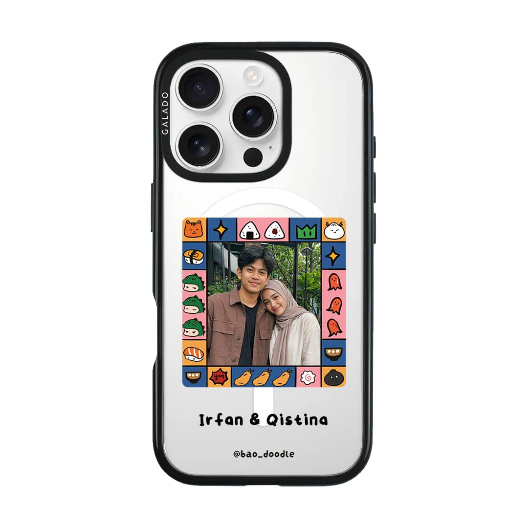 Bao Doodle Food Frame phone case (view 3)
