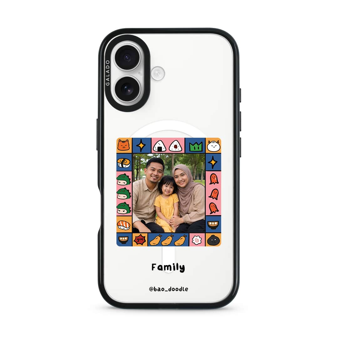 Bao Doodle Food Frame phone case (view 4)